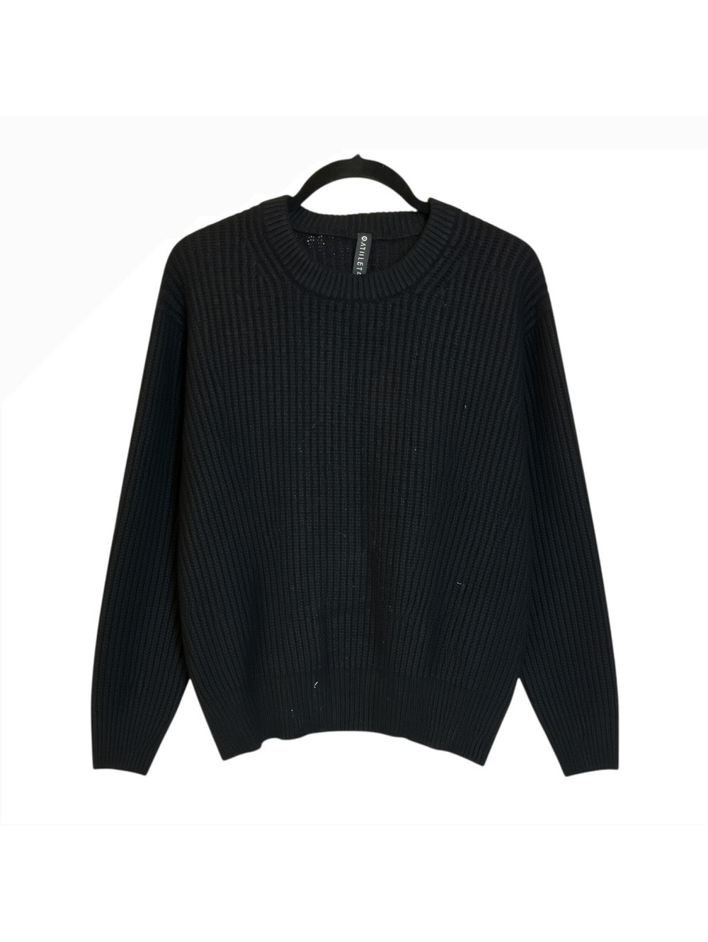 Athleta Women's Black Wool Blend Crew Neck Sweater Size S